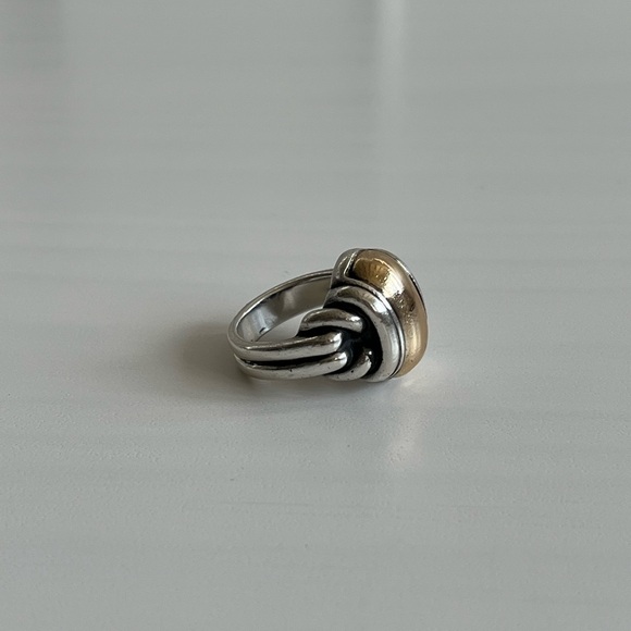 Bold!! Impressive!!! Retired james avery knotted dome ring - Picture 4 of 9